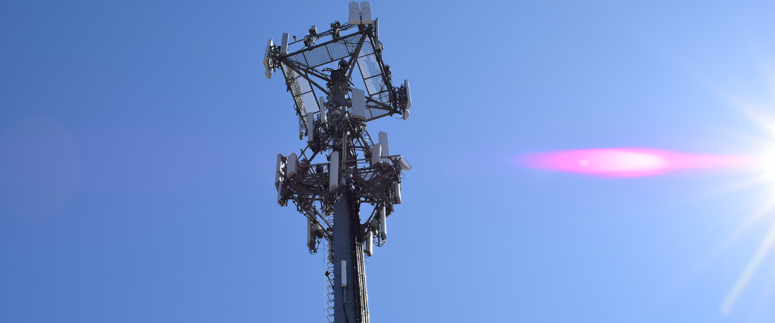 A wireless communications tower