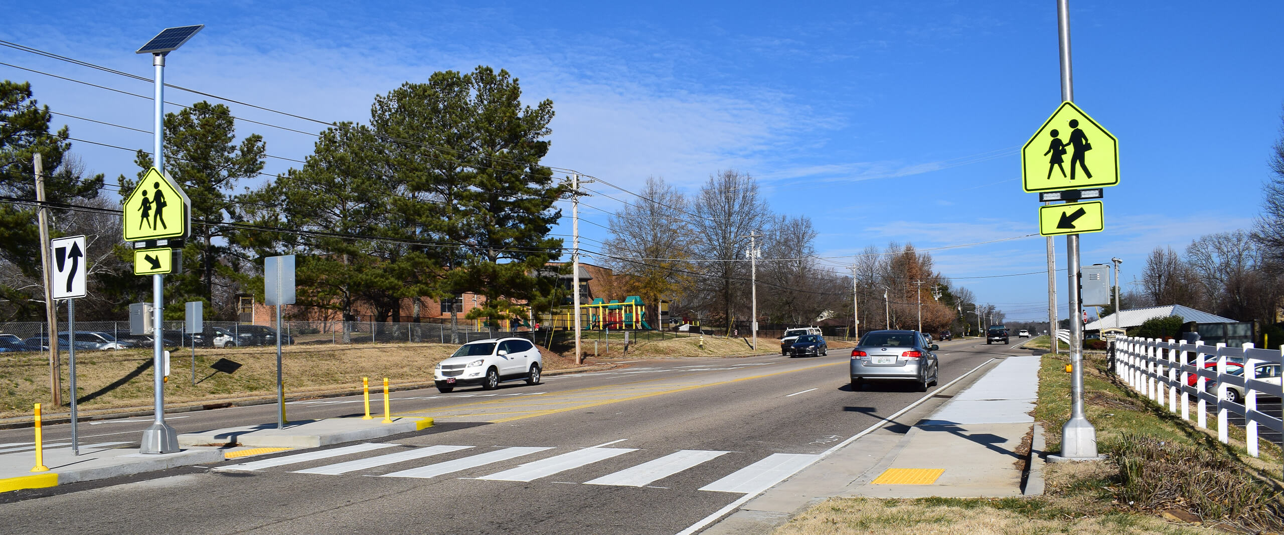A crosswalk in Knox County