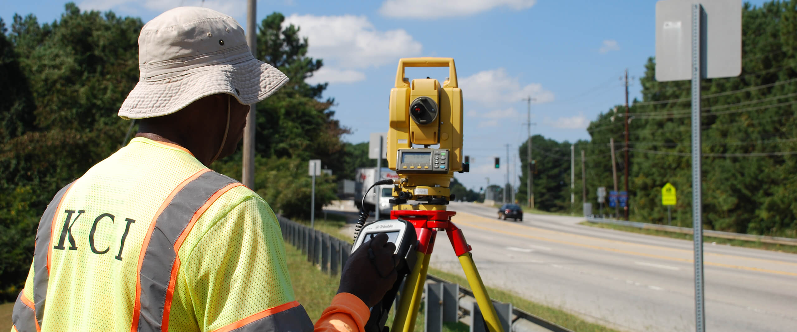 Surveying a roadway