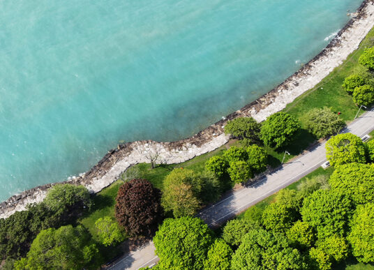 Promontory Point Seawall Inspection and Drone Survey