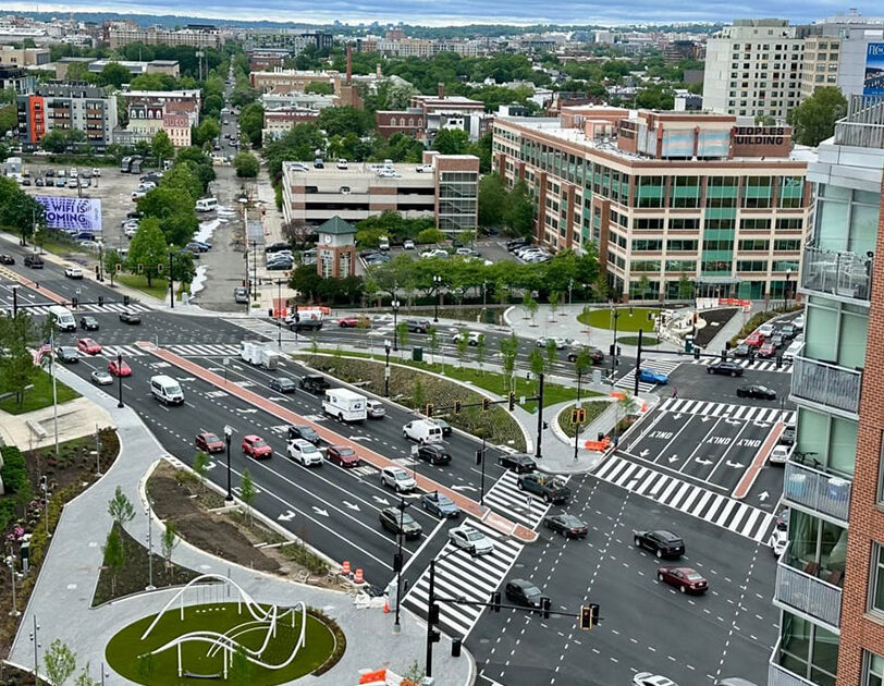 Rebuilt Florida and New York Avenue intersection, a construction management project in Washington, DC
