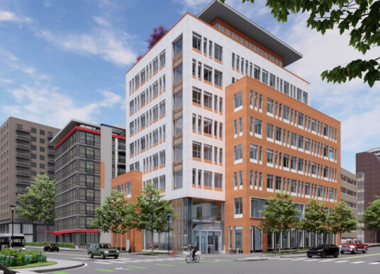 Rendering of the HOC Headquarters, a structural engineering project in Silver Spring, Maryland