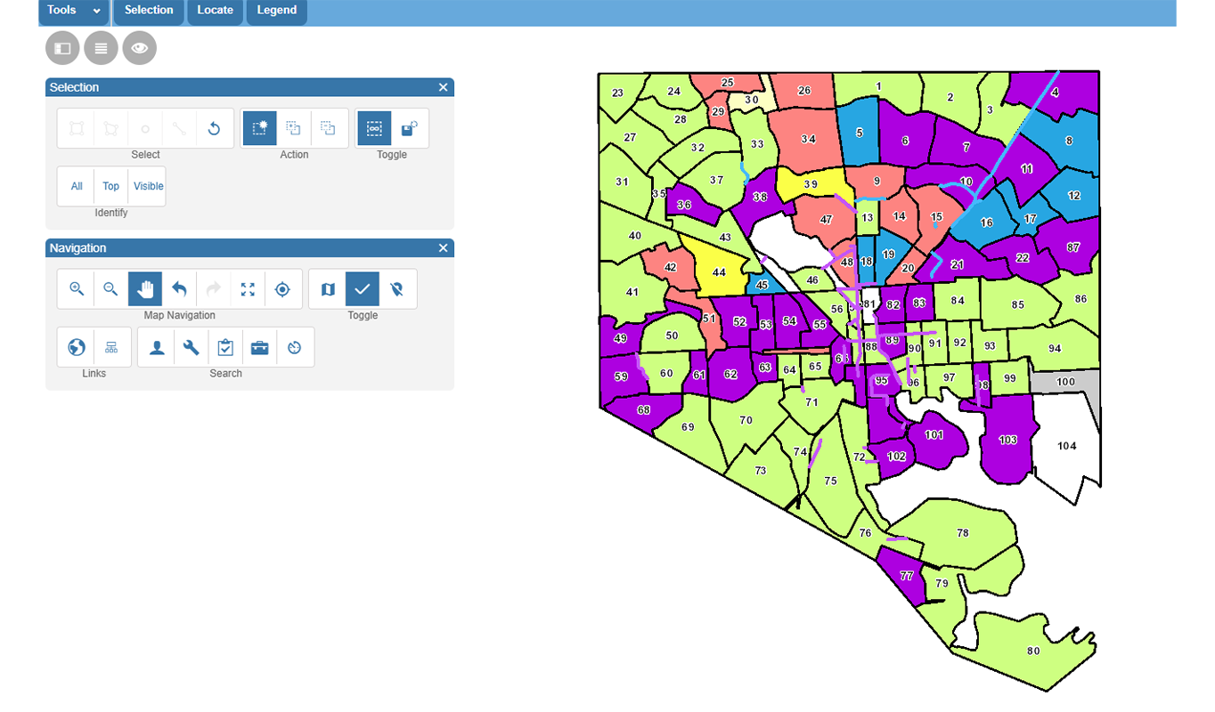 City of Baltimore’s Cityworks asset management system